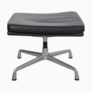 Vintage EA223 Stool in Black Leather by Charles Eames, 2000s