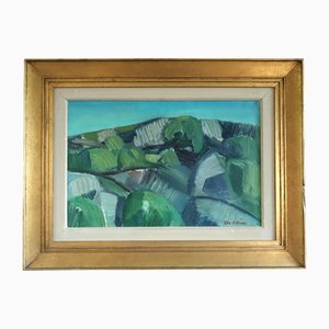 Hillside Rhythm, Oil Painting, Framed