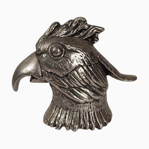 Versilberter Vintage Parrot Head Flaschenöffner im Stil von Gucci, 1970er