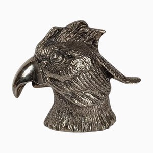 Vintage Silver Plated Parrot Head Bottle Opener in the style of Gucci, 1970s