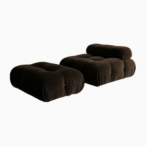 Set aus Camaleonda Stuhl und Fußhocker von B&B Italia, 1970er