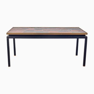 Emaillierter Couchtisch aus Kupfer im Stil von Gio Ponti, 1960er