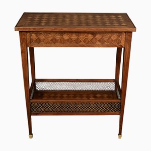 Table Basse Style Louis XVI en Marqueterie d'Acajou, 1920s