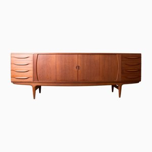 Large Danish Teak Model U15 Sideboard by Johannes Andersen for Uldum Mobelfabrik, 1966
