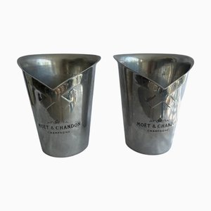 Portabottiglie in alluminio pressofuso di Moet & Chandon, Francia, 1980, set di 2