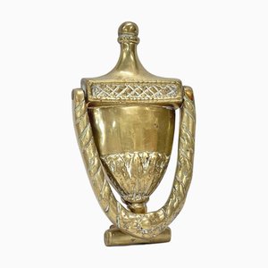 Vintage English Brass Door Knocker in Brass, 1930s