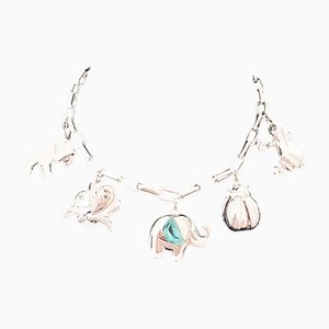 Collier Charm Vintage par Airoldi, 1970s