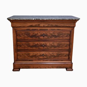 Louis Philippe Style Mahogany Chest of Drawers, Late 19th Century