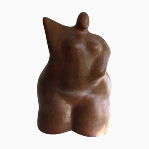 Spanish Artist, Figure of Lady, 1980s, Bronze Effect Terracotta