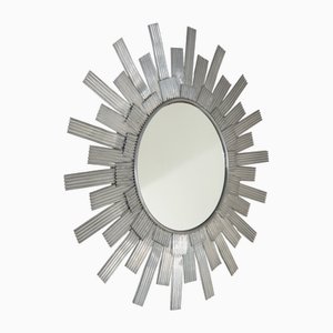 Specchio da parete in lamiera di alluminio di Bottega Gadda, anni '60