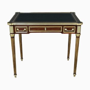 Small Louis XVI Napoleon III Mahogany Desk, Mid-19th Century