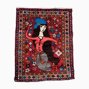 Handgefertigter persischer Vintage Hamadan Teppich, 1970er