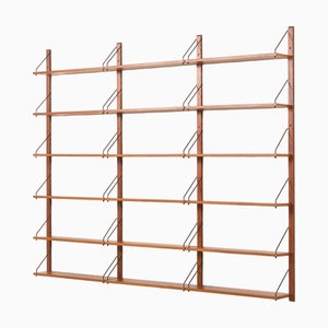 Dänisches Mid-Century Teak Regalsystem, 1970er, 18 . Set