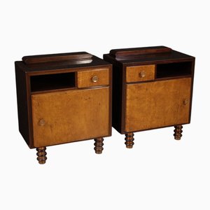 Italian Bedside Tables, 1960s, Set of 2
