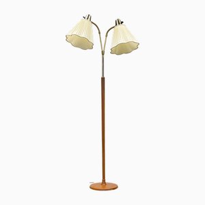 Stehlampe mit zwei Lampenschirmen von ASEA, Schweden, 1950er