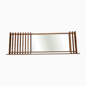Vintage Italian Mirror in Teak by Sacilese, 1962