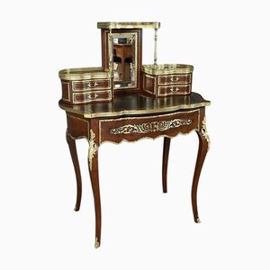 Small Napoleon III Mahogany Lady's Desk, Late 19th Century