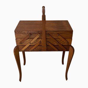 Table à Couture Vintage en Bois