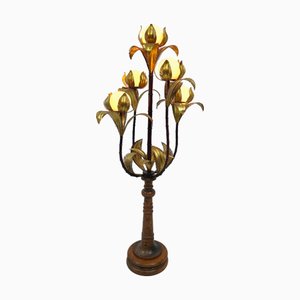 Lampada da terra in bambù, Italia, 1960