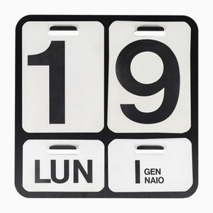 Calendario perpetuo vintage da parete di Enzo Mari per Danese, Italia, anni '60