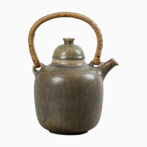 Dänische Vintage Teekanne aus Steingut von Palshus, 1960er