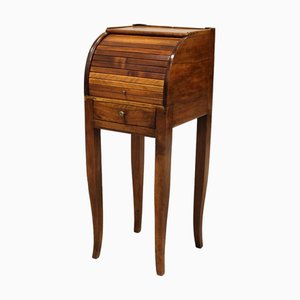 Italian Bedside Table in Walnut, 18th Century
