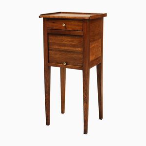 Italian Directoire Bedside Table in Walnut