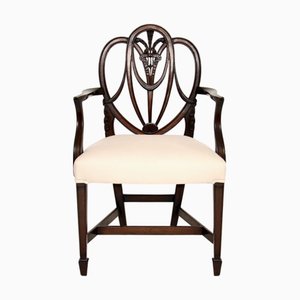 Antique Shield Back Dining Chairs, 1900s, Set of 8