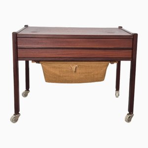 Vintage Teak Sewing Cabinet, Denmark, 1960s