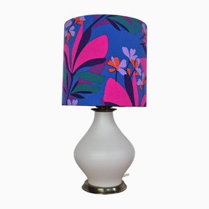 Lampe de Bureau en Verre Opalin avec Abat-jour, Allemagne, 1960s