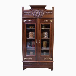 Jugendstil Vitrine oder Bücherregal, 1900er
