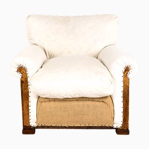 Deconstructed Lounge Chair in the style of Howard and Sons