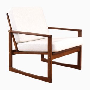 Sillón danés Mid-Century moderno de teca, años 60