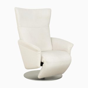 Sedia in tessuto bianco crema di Rolf Benz