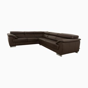 Brand Blues Leather Corner Sofa from Ewald Schillig