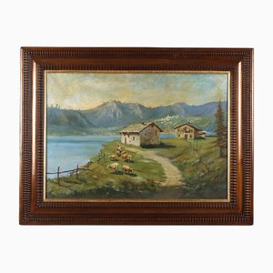 Angelo Rovida, Paysage, Huile sur Toile