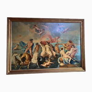 Cerchia di Nicolas Poussin, Il trionfo di Venere, Olio su tela, In cornice