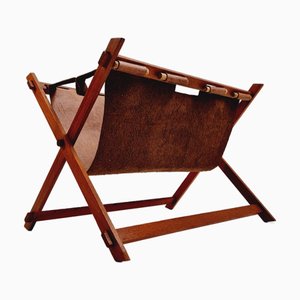 Dänischer Mid-Century Zeitschriftenständer aus Teak, 1960er