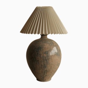 Lampada da tavolo in ceramica craquelé