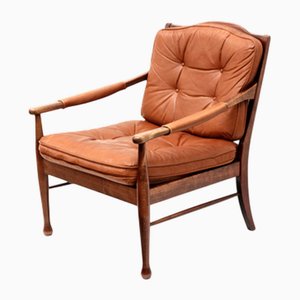 Vintage Lounge Chair in Leather from Ulferts, 1970s