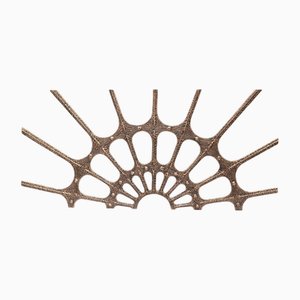 Brutalistische Vintage Wandskulptur aus Bronze, 1970er