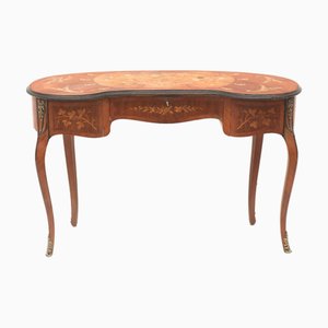 Table d'Appoint Louis XV en Forme de Rein dans le style de Jean François Oeben, 1800s