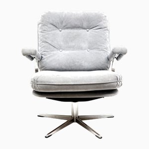 Vintage Lounge Chair in Grey, 1970s