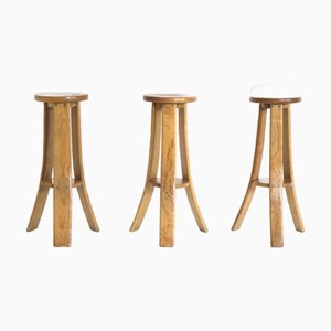 Sgabelli da bar vintage, anni '70, set di 3