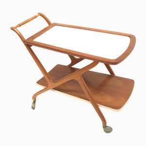 Vintage Italian Serving Trolley by Cesare Lacca, 1950s