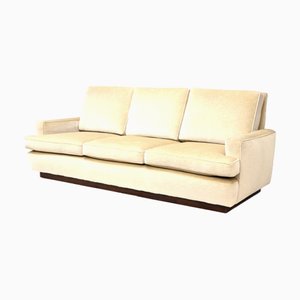 Vintage Three-Seater Sofa with Cream-Coloured Upholstery, 1970s