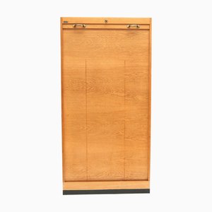 Vintage High Cabinet with Roller Door, 1970s