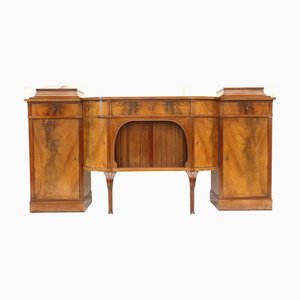 Viktorianisches Sideboard aus geflammtem Mahagoni, 19. Jh.