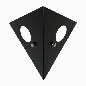 Lámpara de pared Night Owl de metal negro de Raak, Países Bajos, años 60