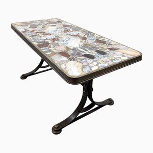 Vintage Coloured Stones Rocks Beistelltisch, 1970er